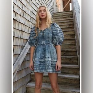 New Sea New York - Dylan Womens Chambray Short Mini Dress Size 2